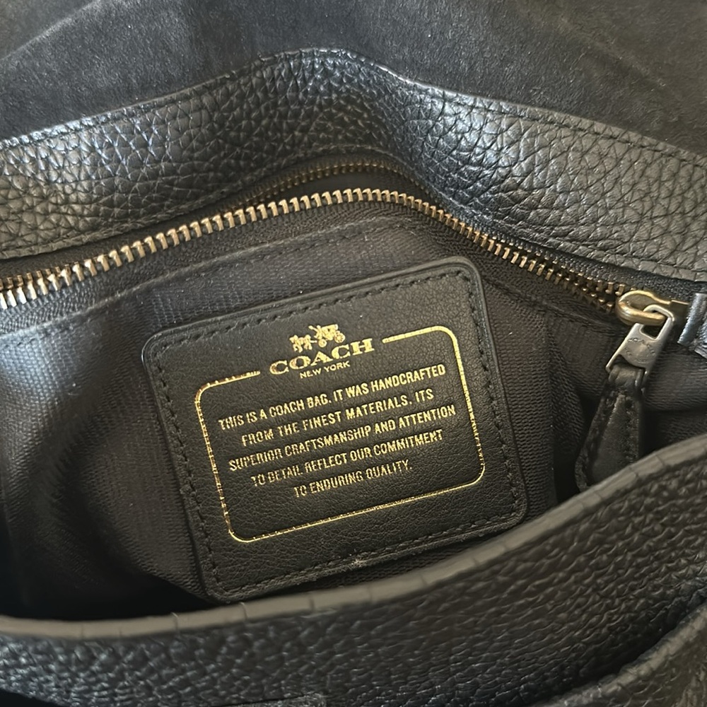 COACH Dakota Fringe Pebble Leather Bag - Picture 6 of 7